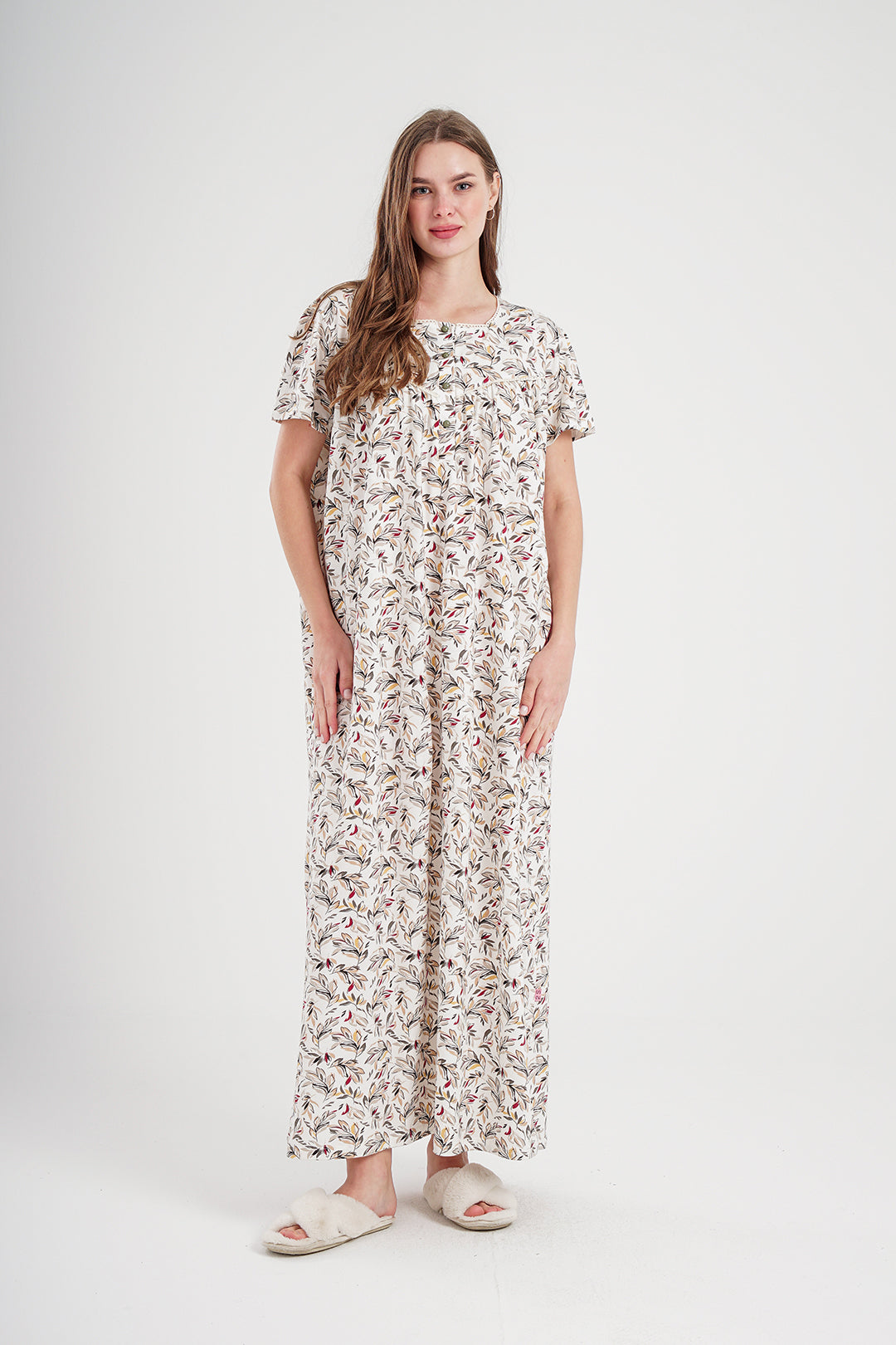 Jalabiya for women, printed with Brassula