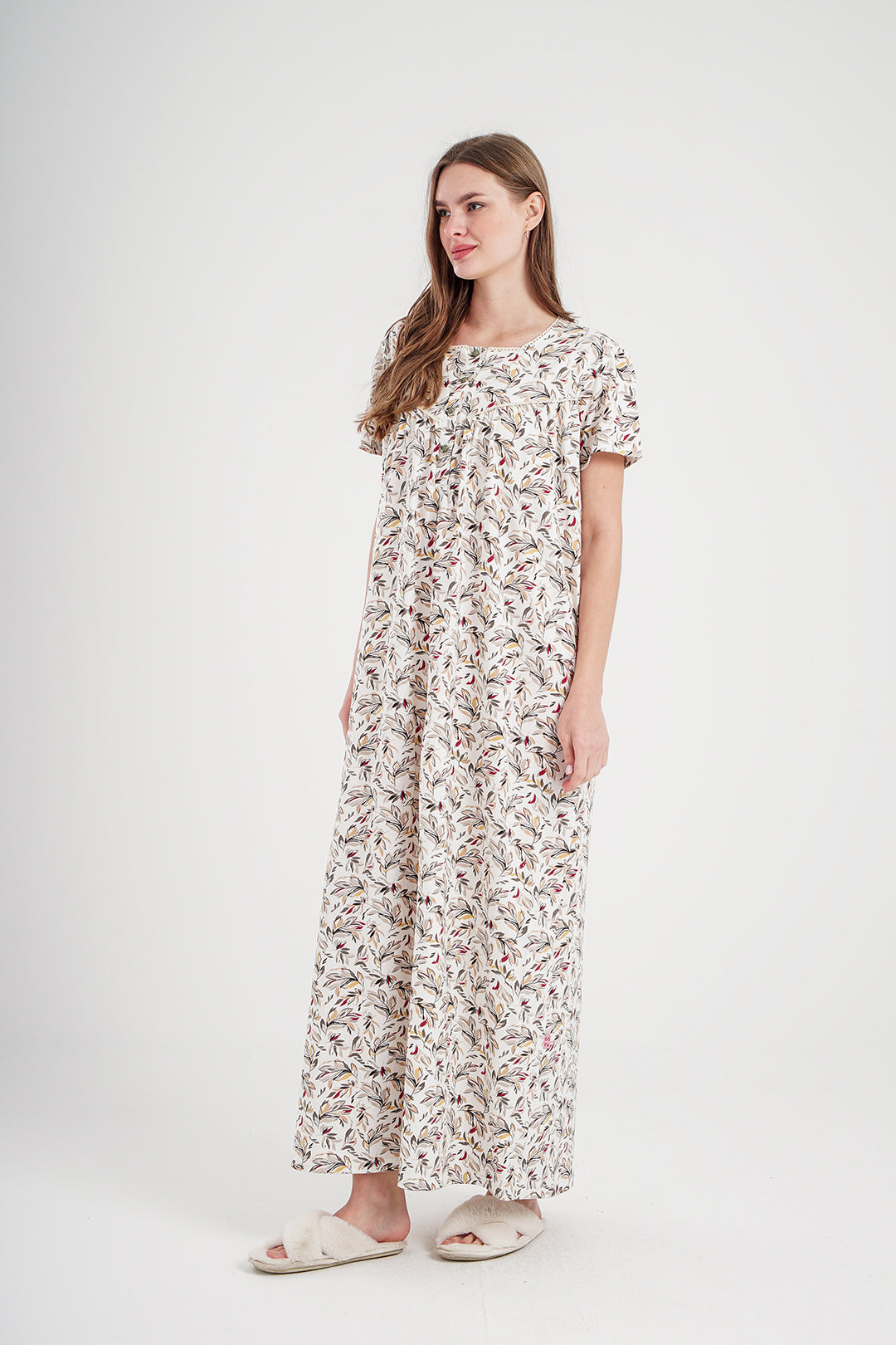 Jalabiya for women, printed with Brassula