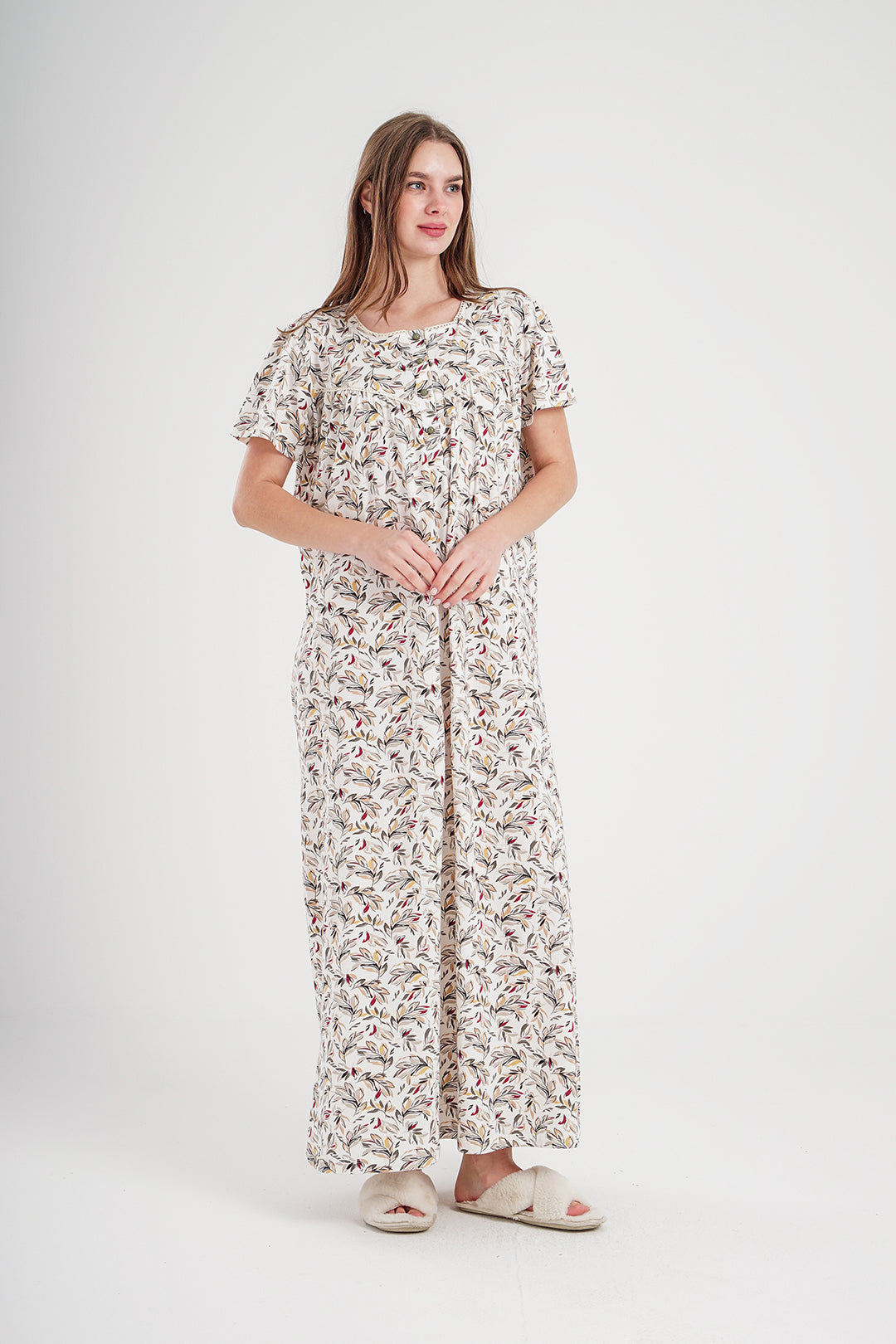 Jalabiya for women, printed with Brassula