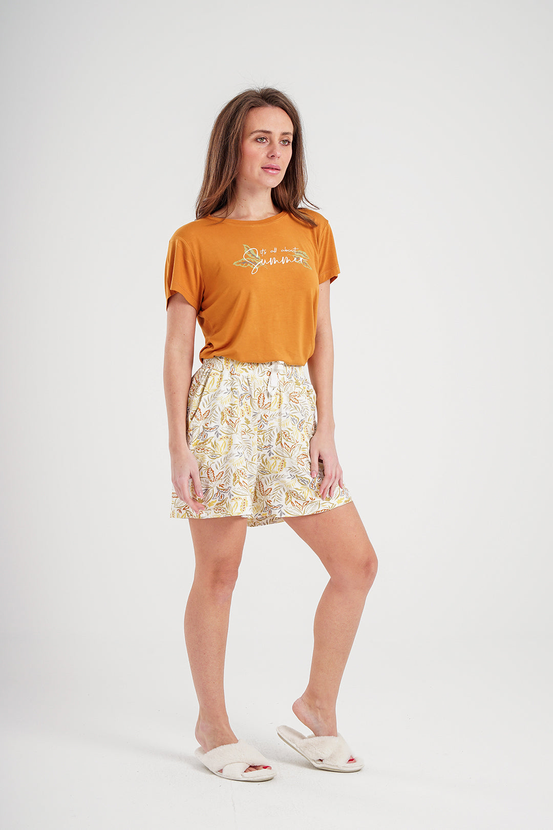 Women's pajama shorts with print