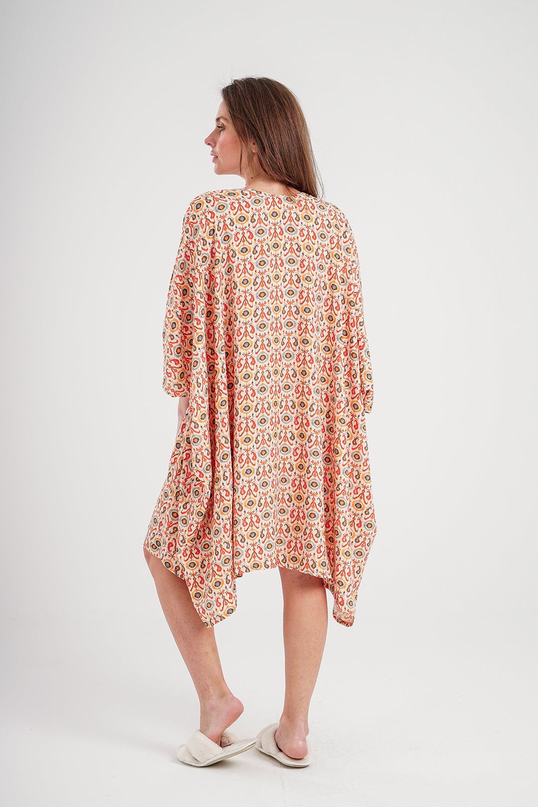 كيمونو حريمي فسكوز نسيج مطبوع