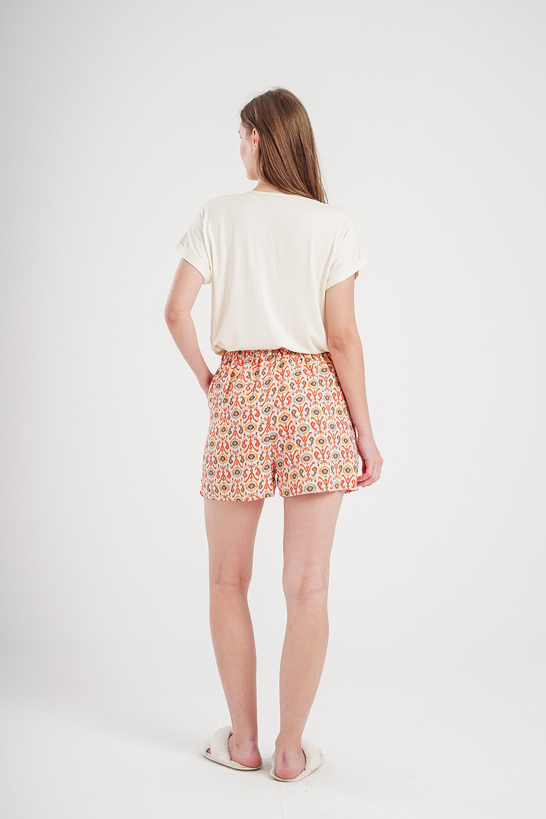 Plain viscose pajamas for women * printed