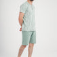Tropical printed men's pajama shorts