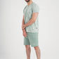 Tropical printed men's pajama shorts