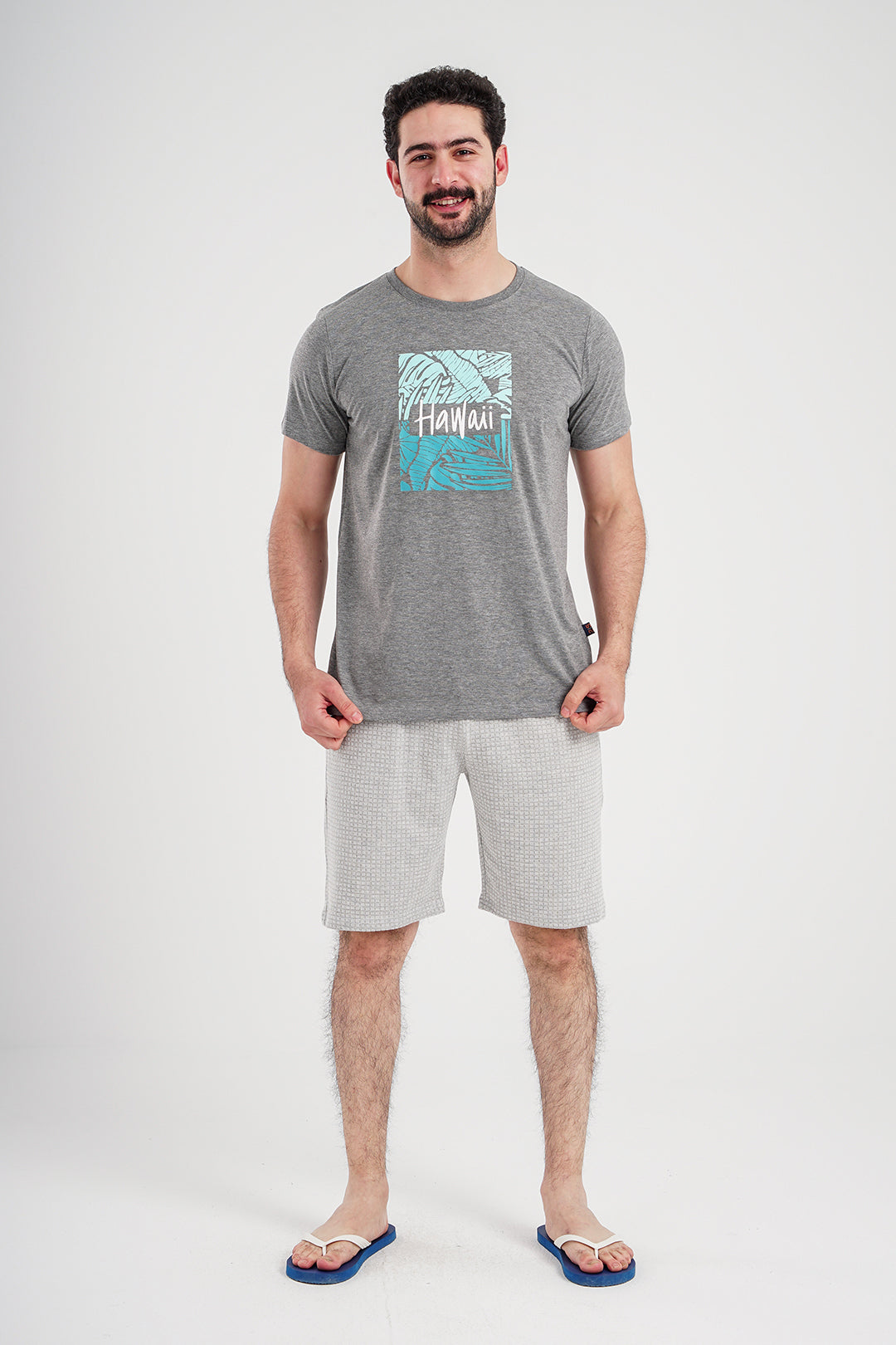 Hawaii بيجاما رجالي شورت جاكار