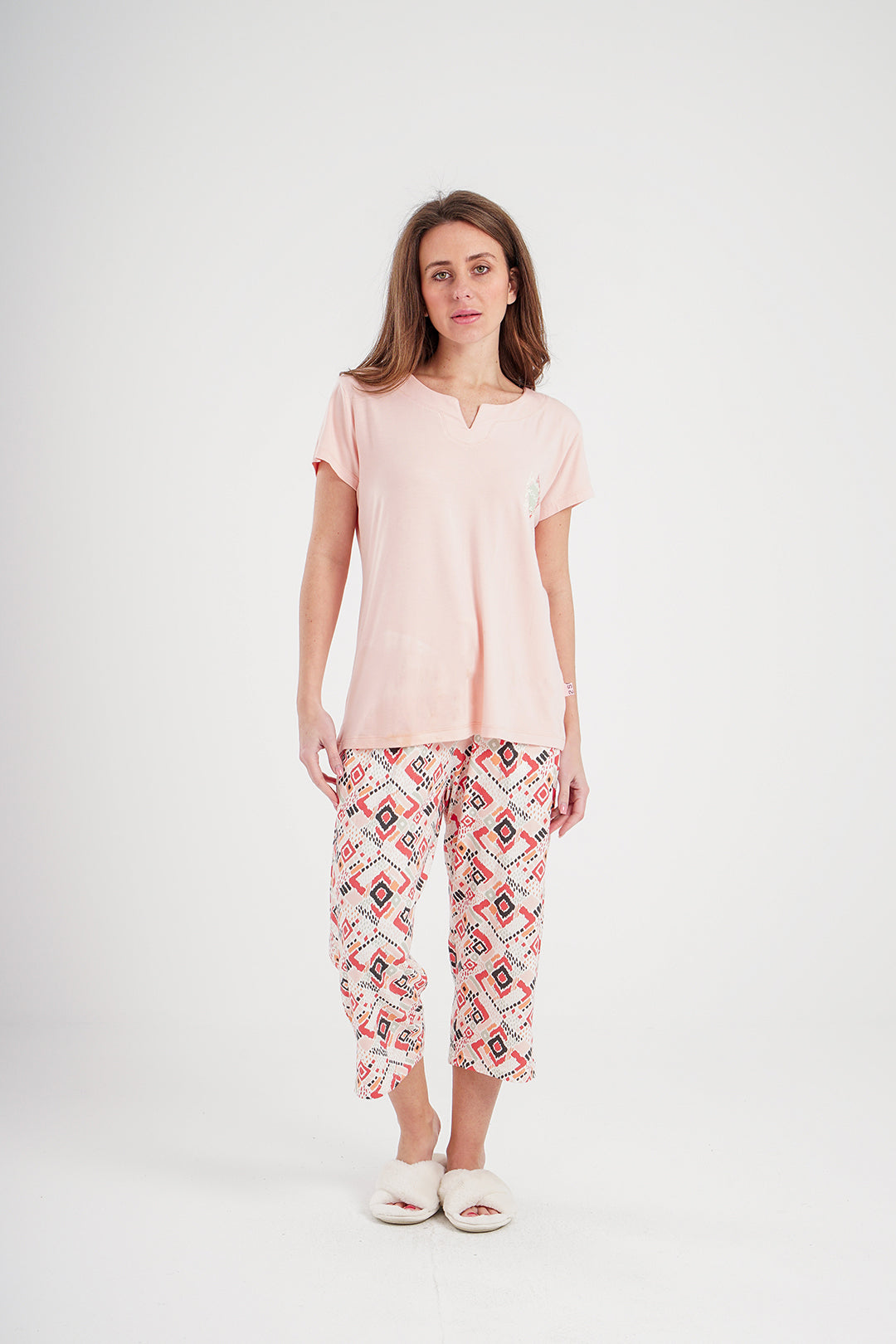 abstract بيجاما حريمي بنتاكور فسكوز