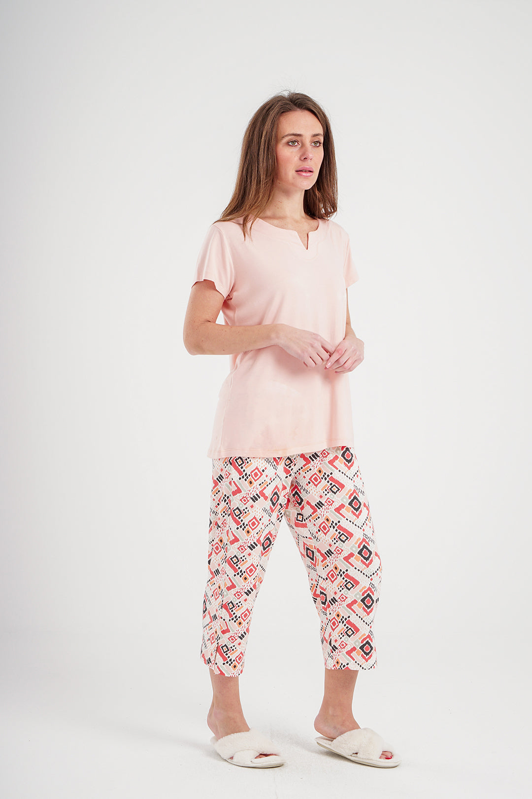 abstract بيجاما حريمي بنتاكور فسكوز