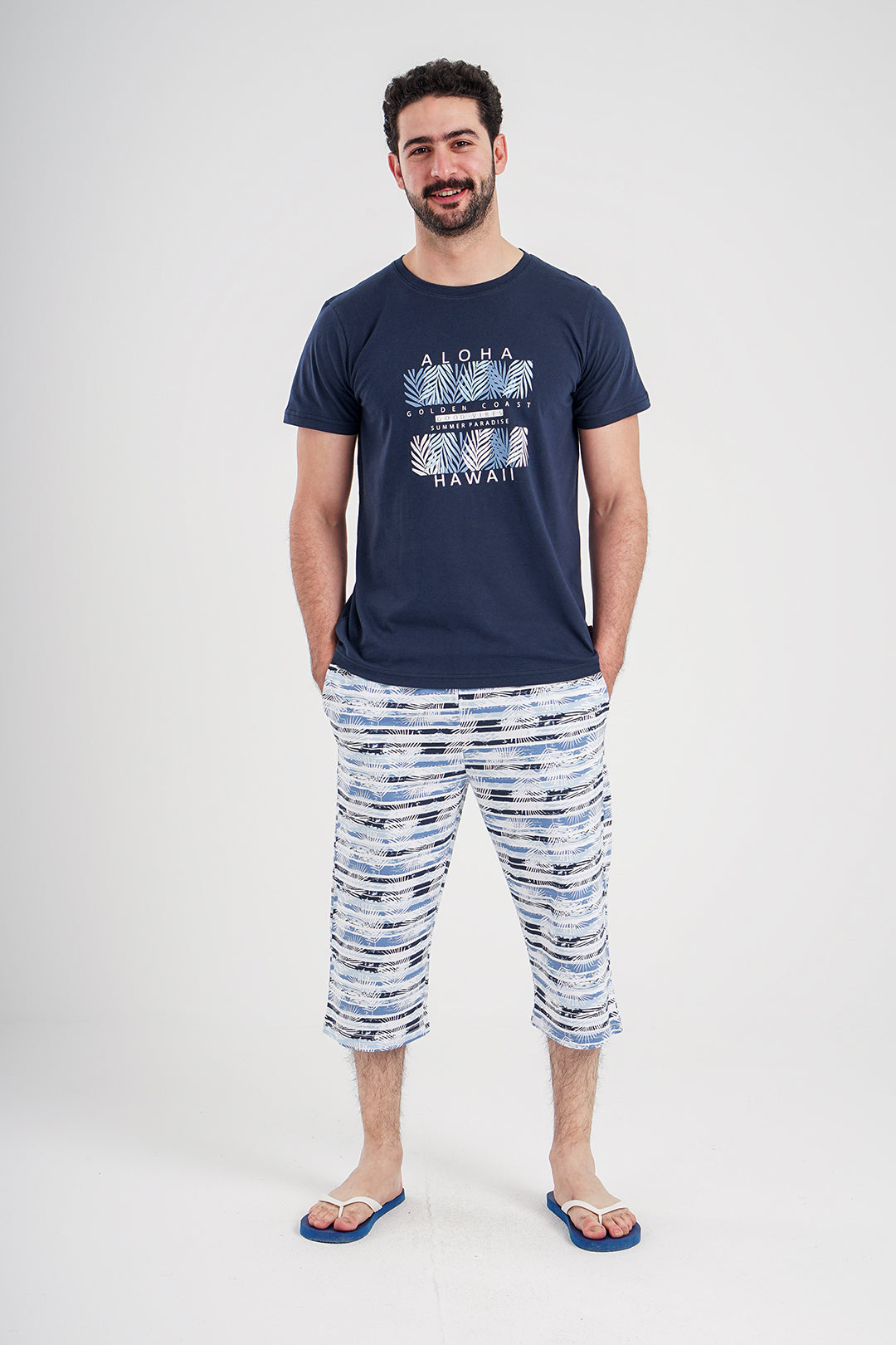 Aloha Hawaii Men's Pajama Shorts Printed