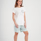 Women's pajamas, printed viscose shorts
