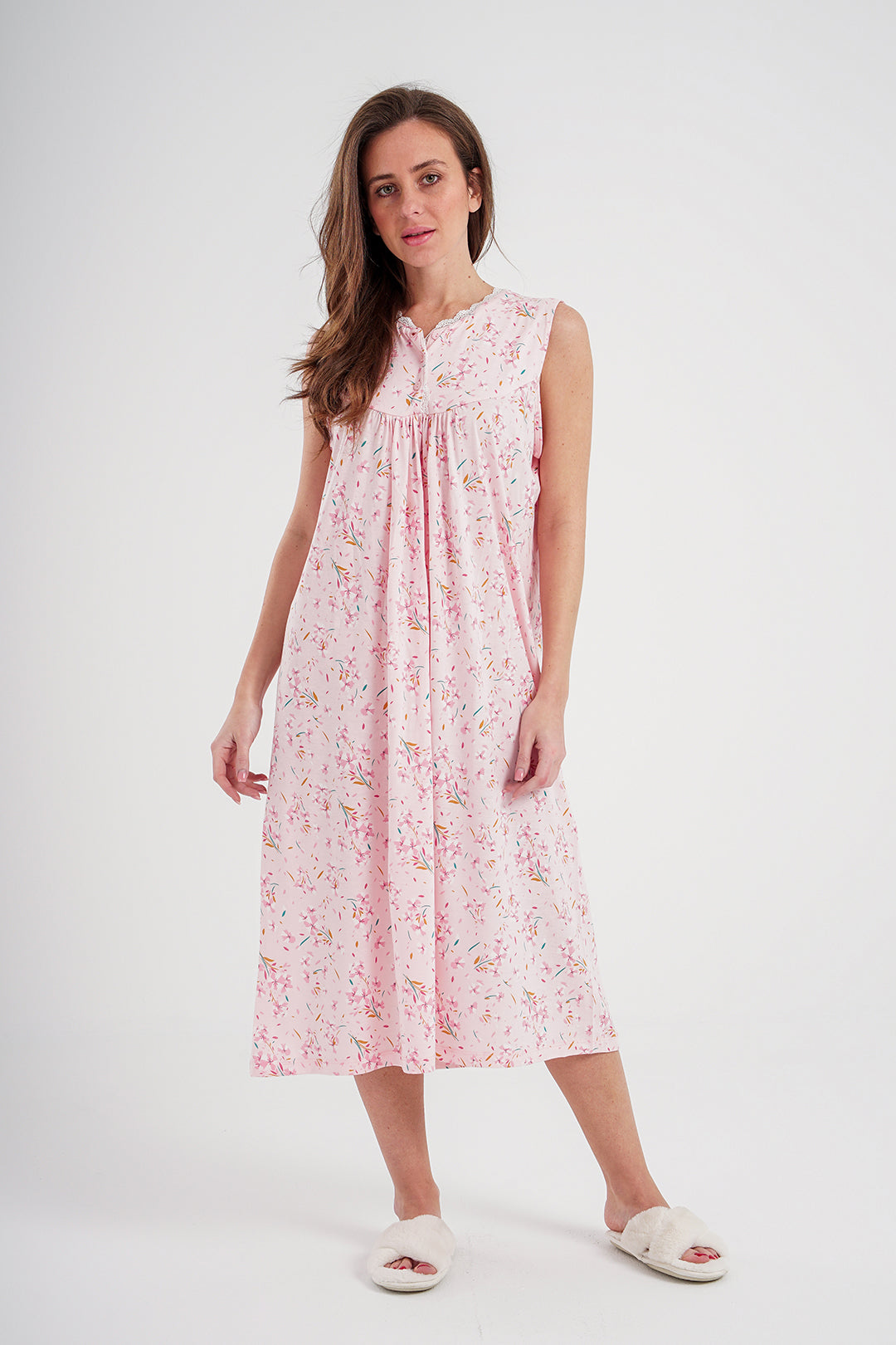 Jalabiya for women, printed modal