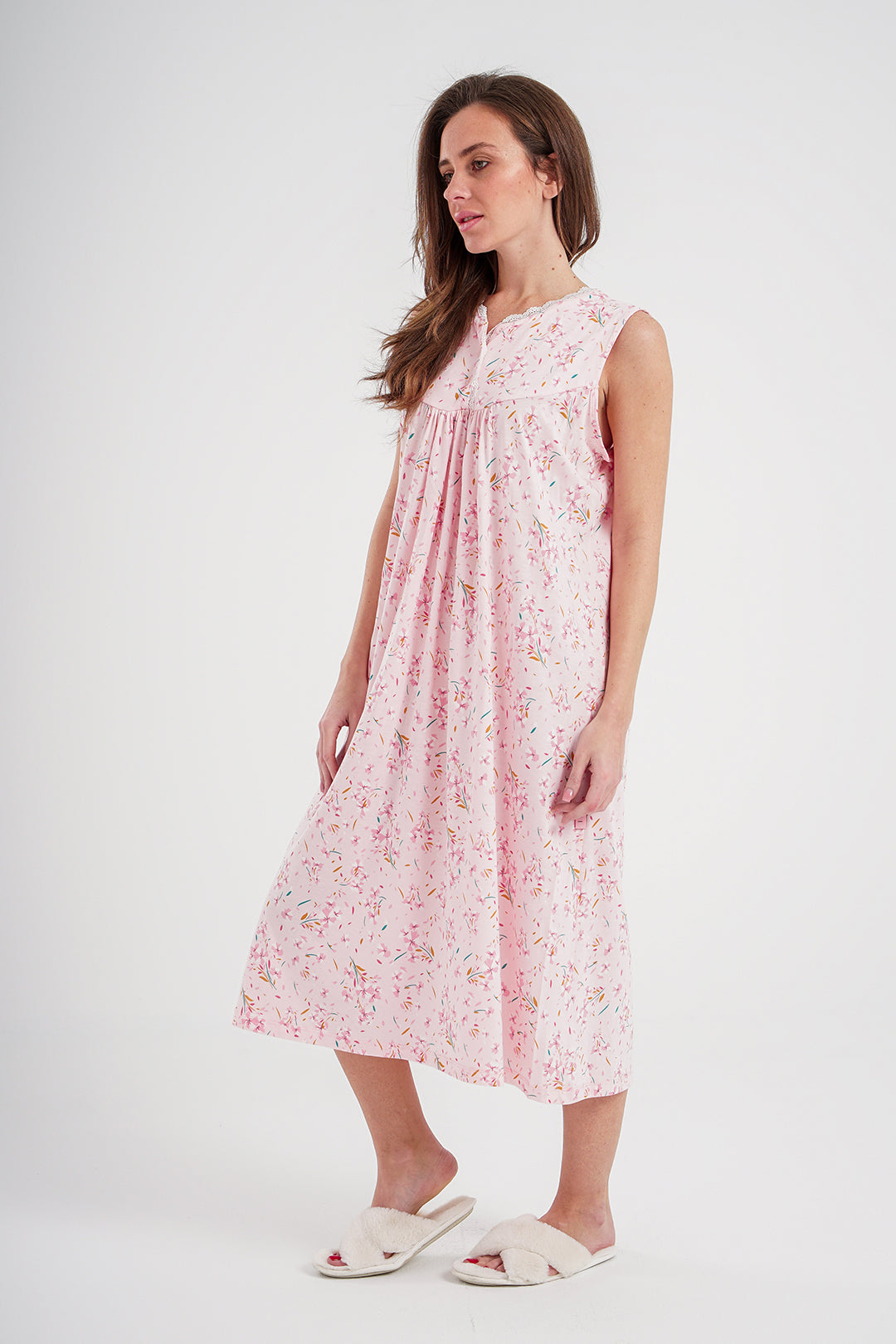 Jalabiya for women, printed modal