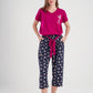 Women's pajamas with printed pants