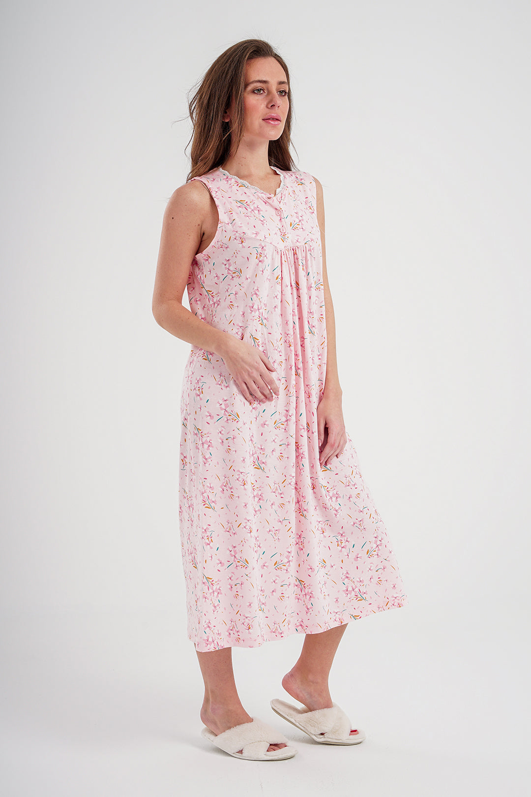 Jalabiya for women, printed modal