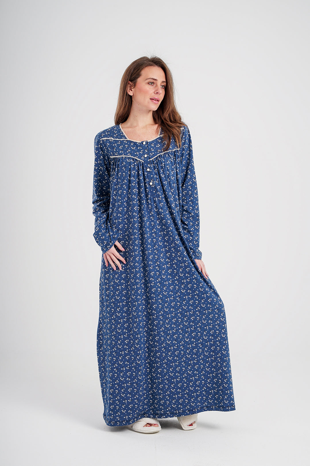 جلابيه حريمي مطبوع ب كم