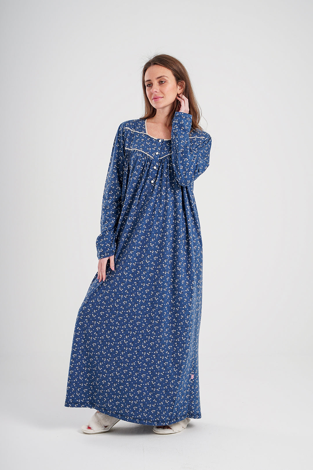 جلابيه حريمي مطبوع ب كم