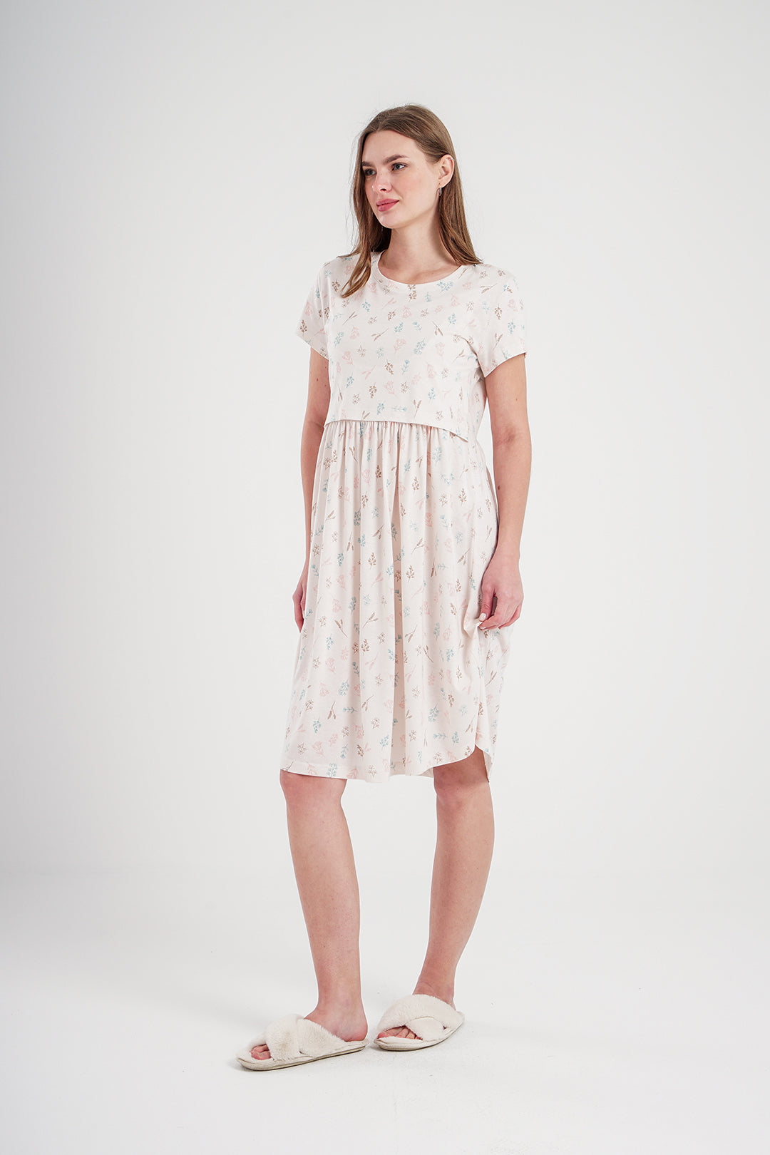 breast feedingنايت شيرت حريمي مودال ليكرا