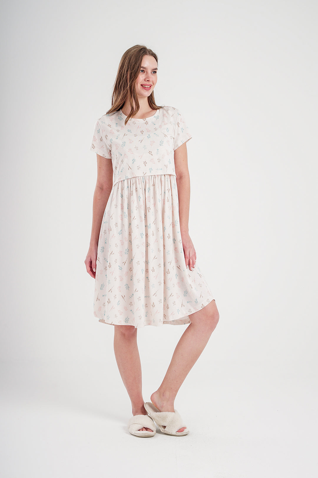 breast feedingنايت شيرت حريمي مودال ليكرا