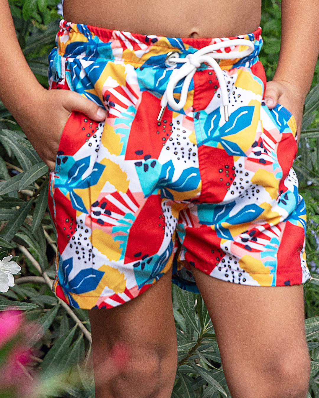 Printed baby swimsuit