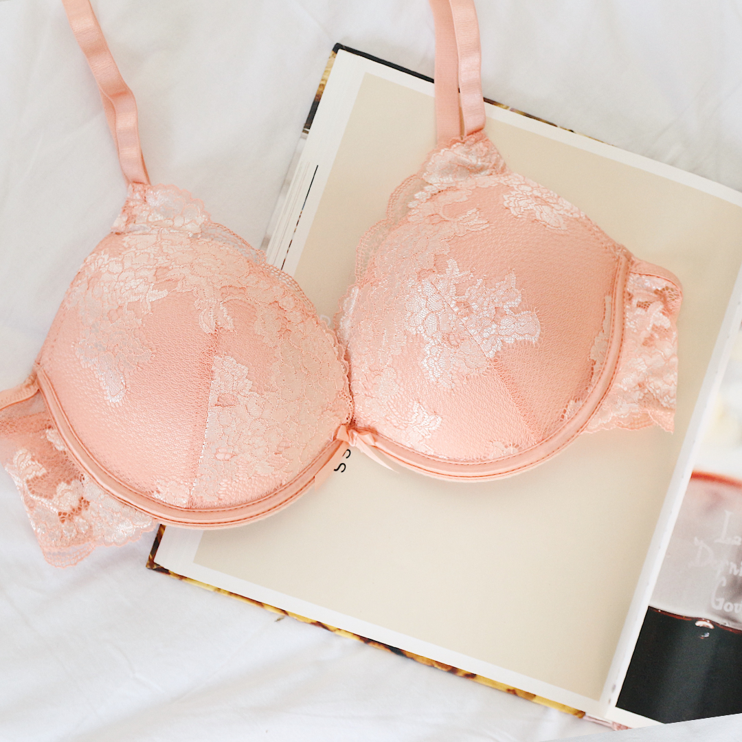 Double push up lace bra
