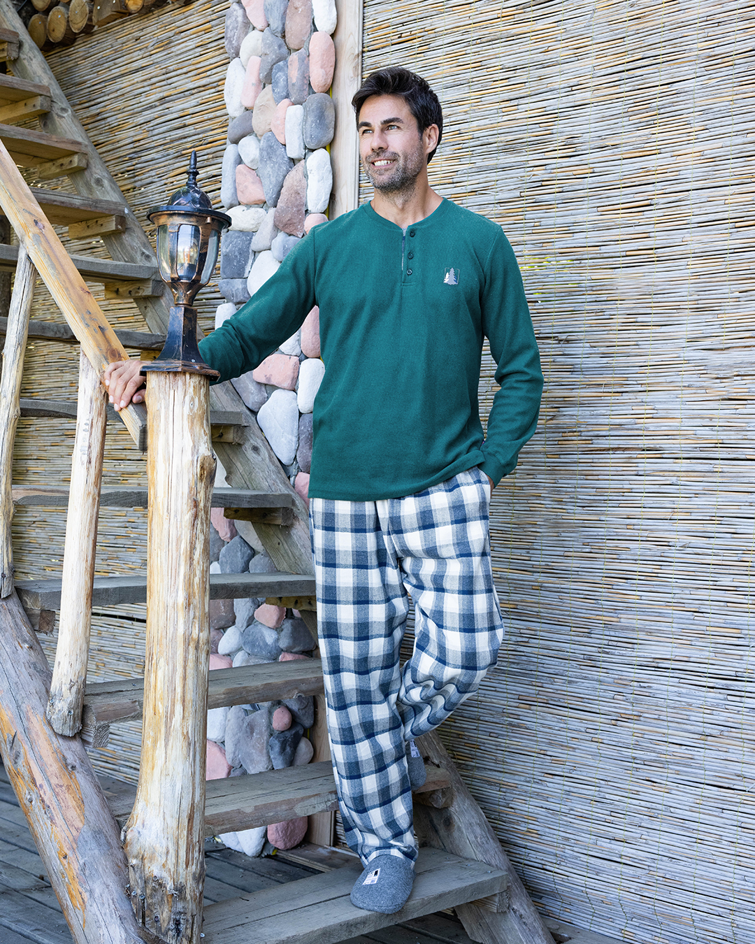 Greens men's cashmere pajamas * Viella Karoh
