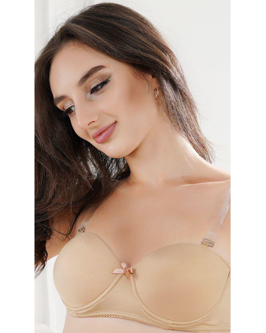 بوش اب B برا ميكروفيبر سورايه حمالة شفافة ضهر شفاف كب