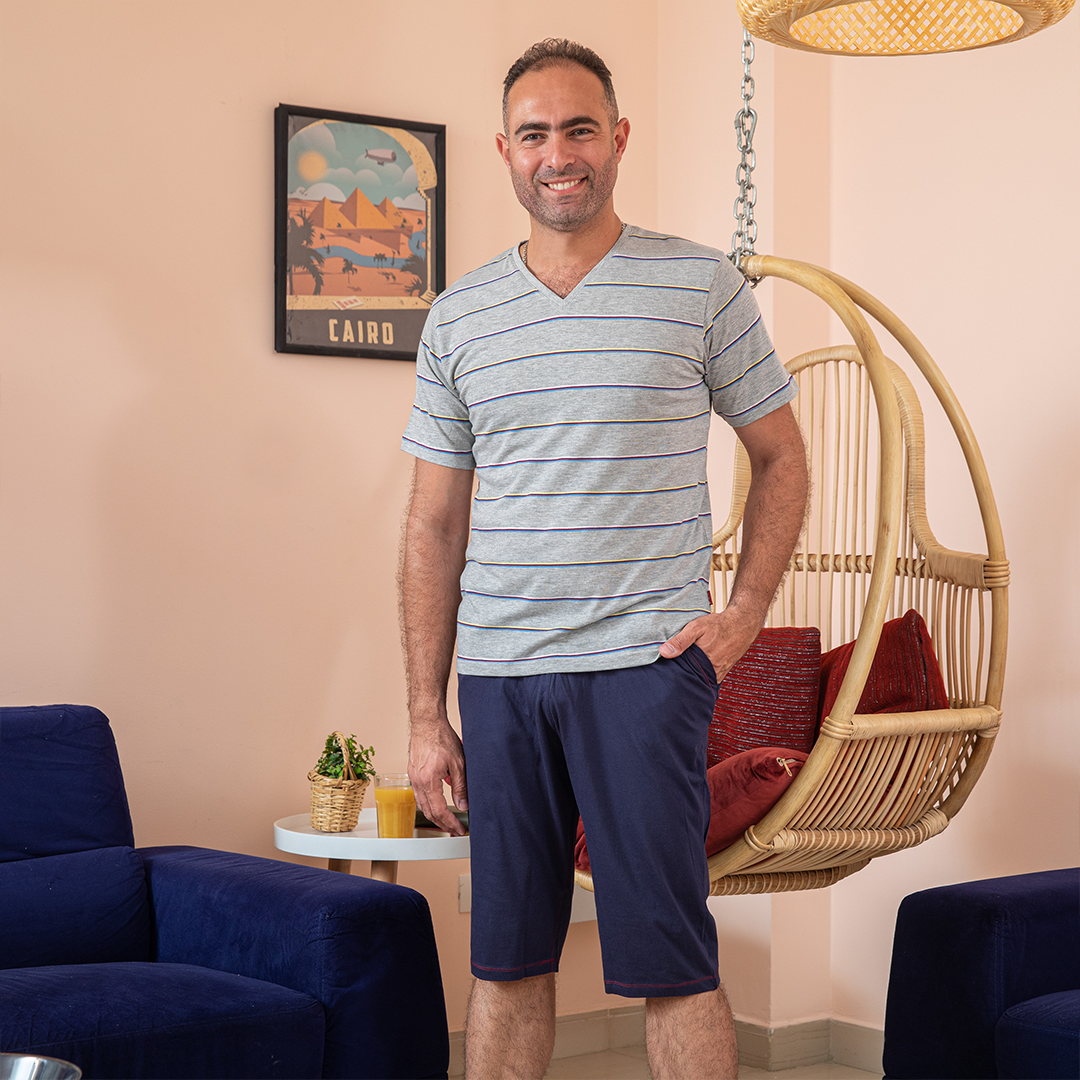 Men's striped pajamas