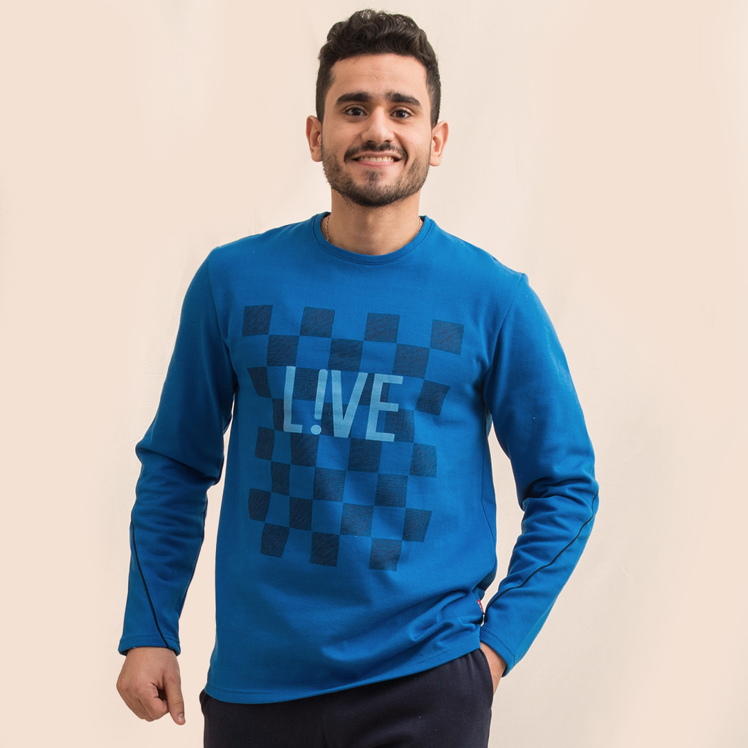 LIVE blue pajamas for men