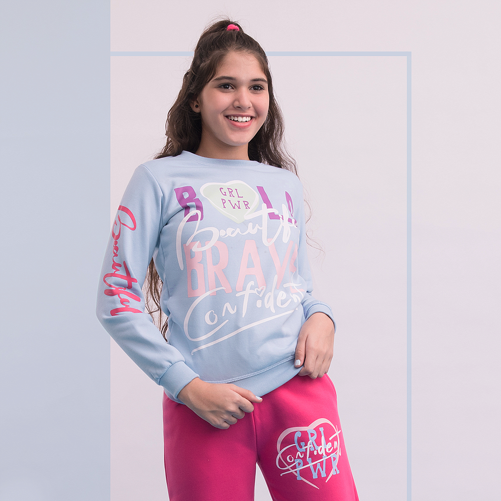 GRL PWR طقم بناتي راوند