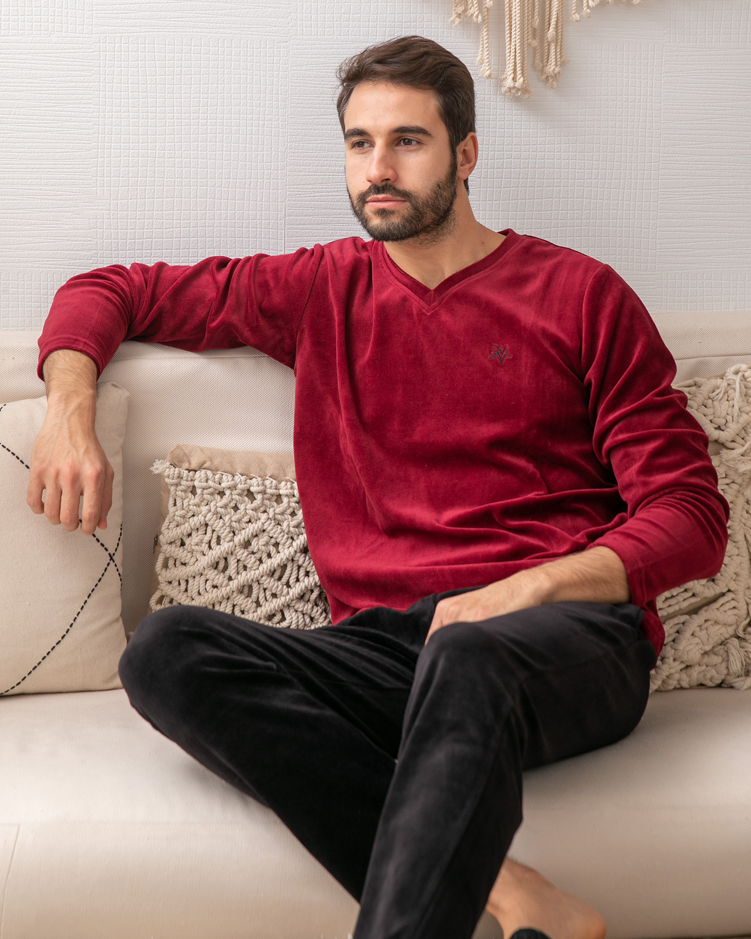 بيجامه رجالي كاشمير رقبه سبعه