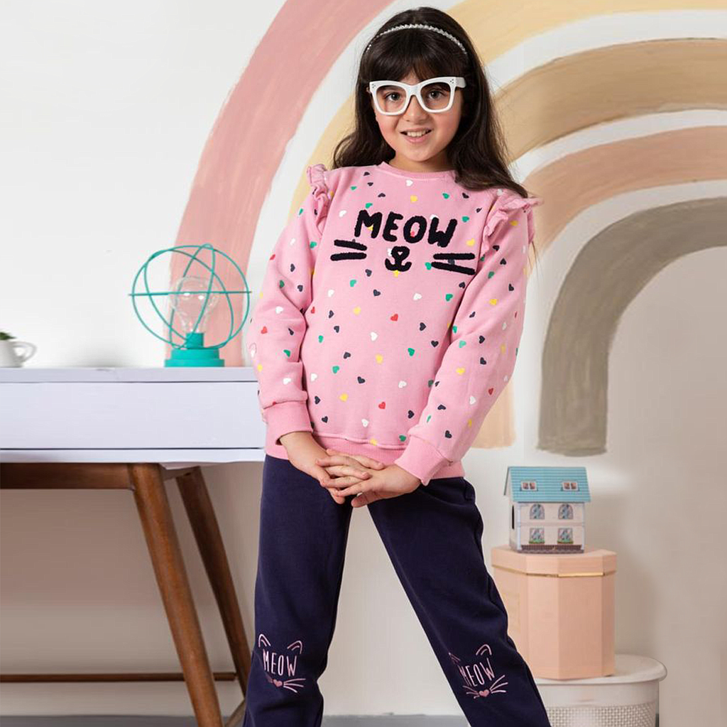 MEOW girls' pajamas