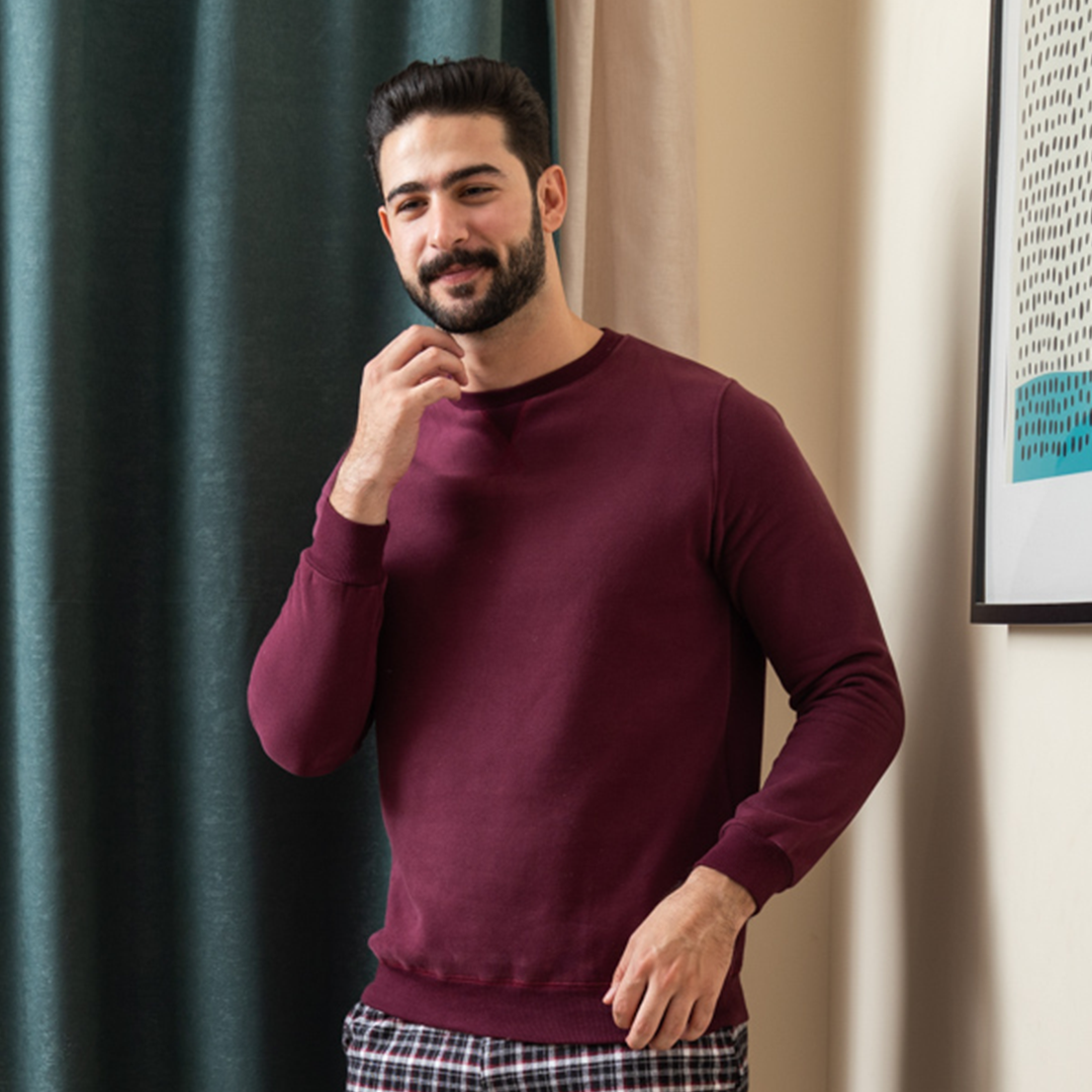 Round neck sweatshirt