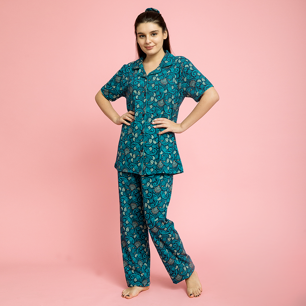 بيجاما زراير نص كم مشجر - 2segypt