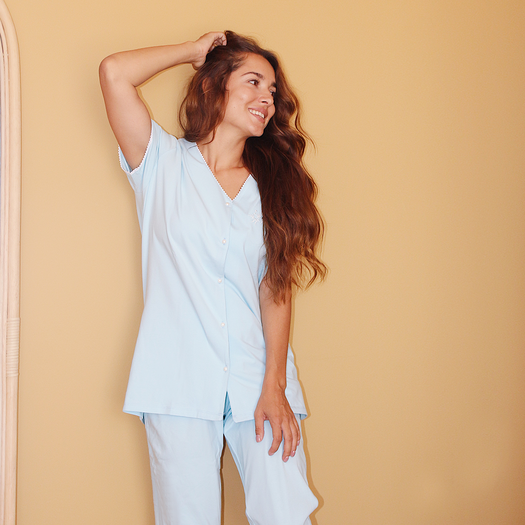 Bonne nuit بيجاما بنطلون سبعه بجبير