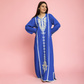 Embroidered linen abaya
