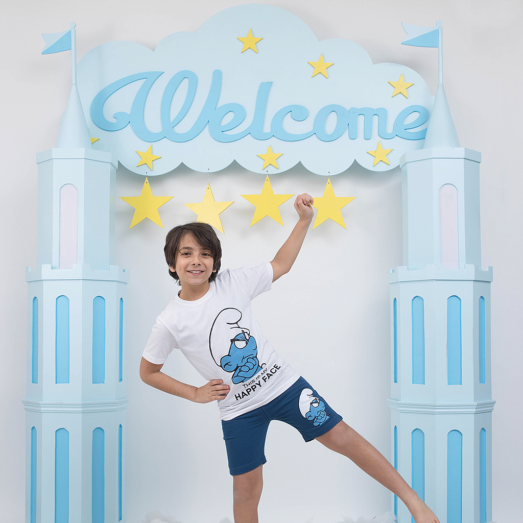 Smurfs jersey pajamas