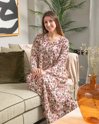 Viscose shirt with floral sleeves 48