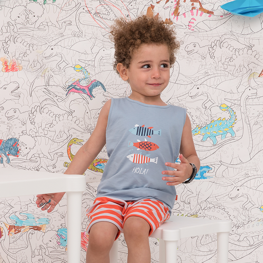 HOLA! بيجاما اولادي سمك