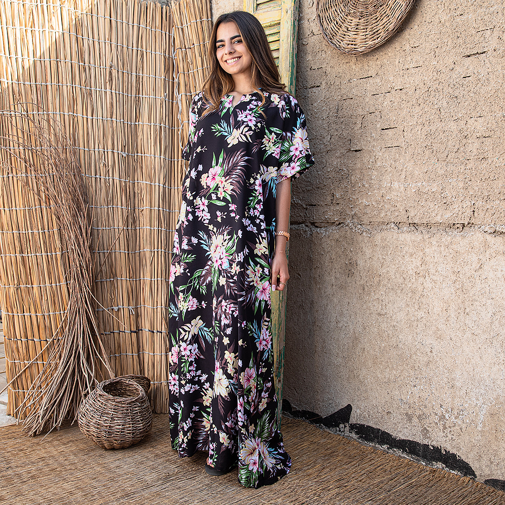 19 Half sleeves viscose wooded