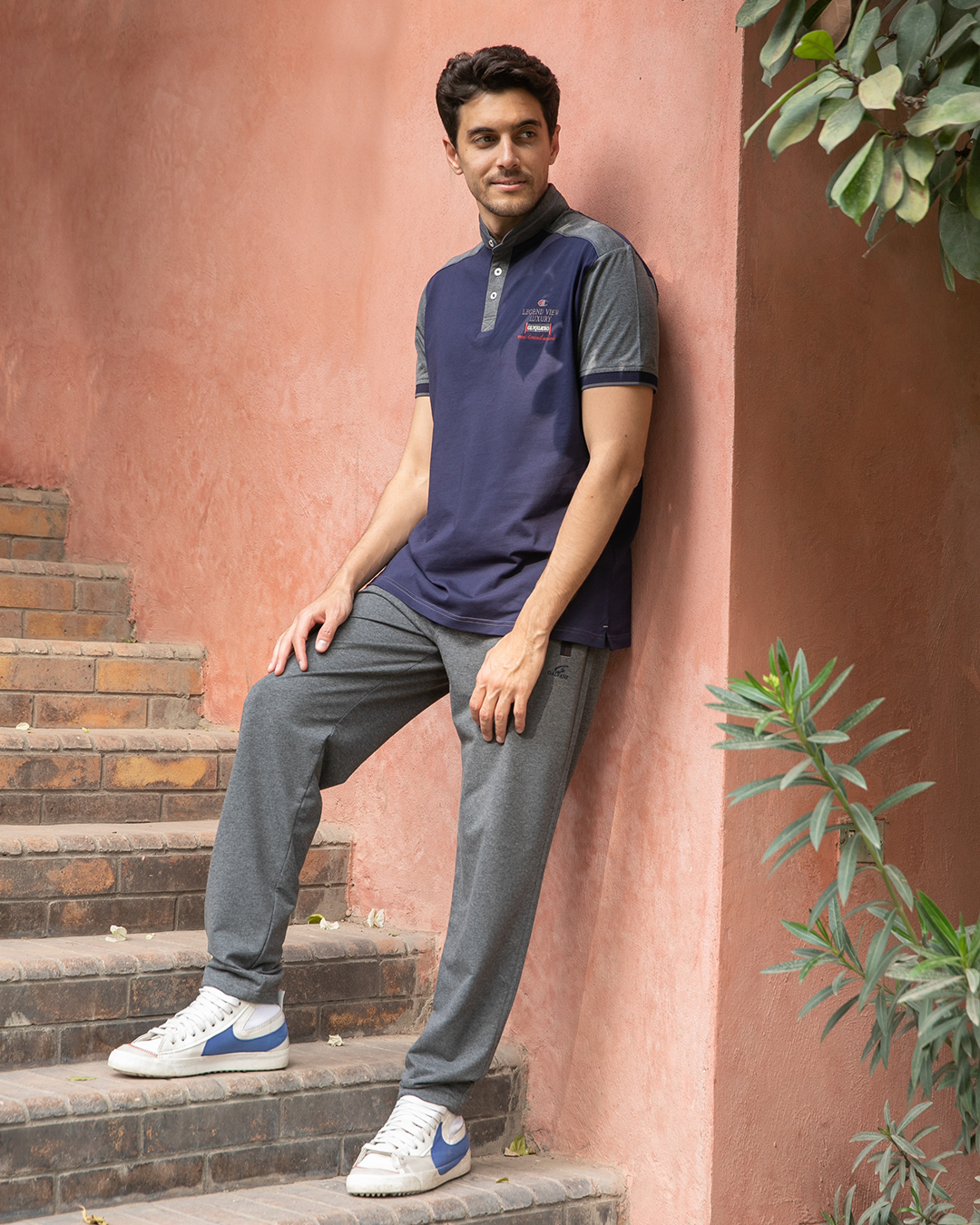 LEGEND VIEW Men's button-down pajamas