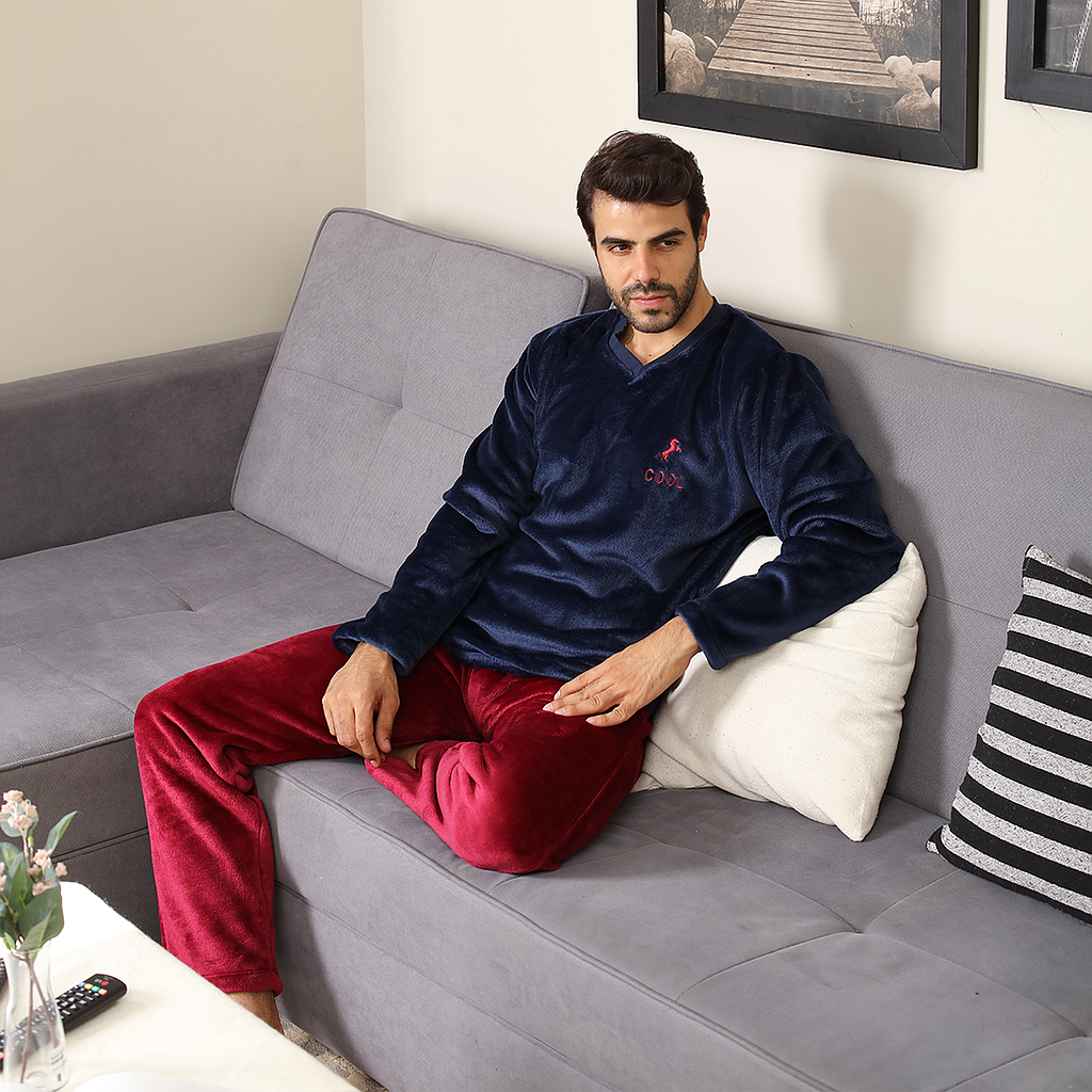 COOL HORSE بيجاما رجالي بولار