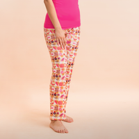Crochet pants printed accessory