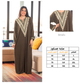 Viscose embroidered triangle H abaya 