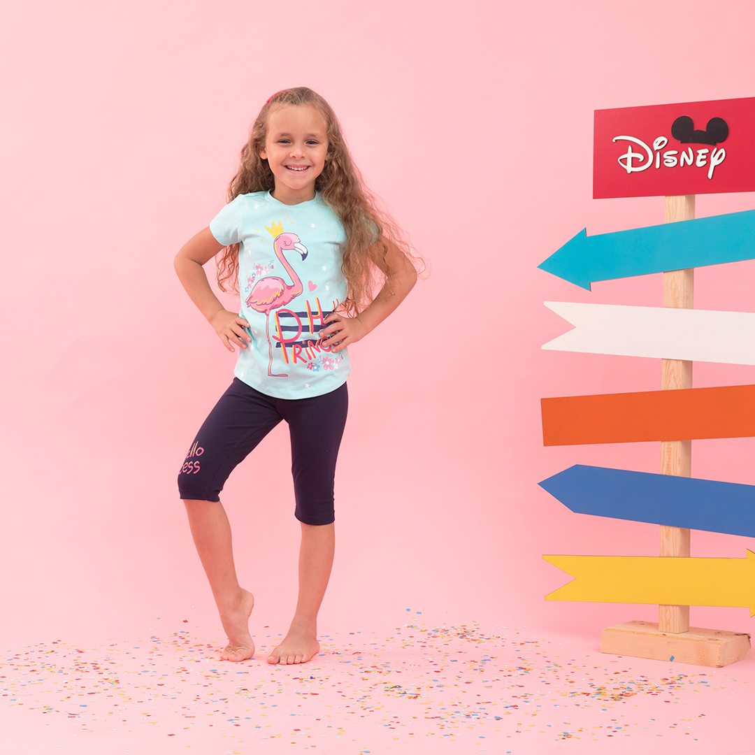 Girls' flamingo pajamas