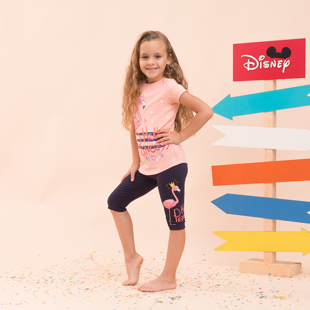 Girls' flamingo pajamas