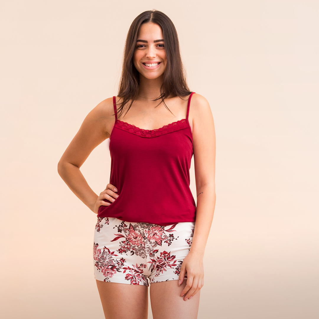 Plain pajama shorts