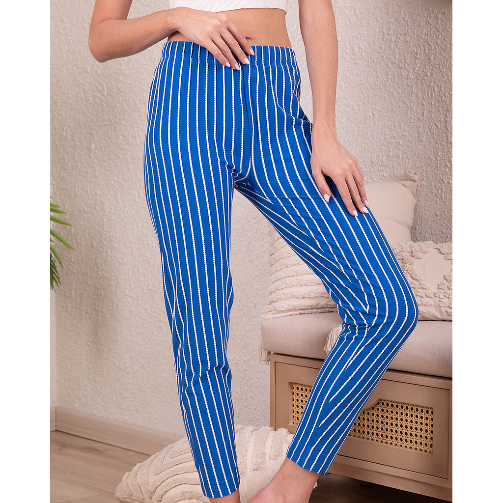 Striped women's trousers