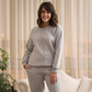 Melton pajamas with ruffles on the chest