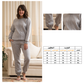 Melton pajamas with ruffles on the chest