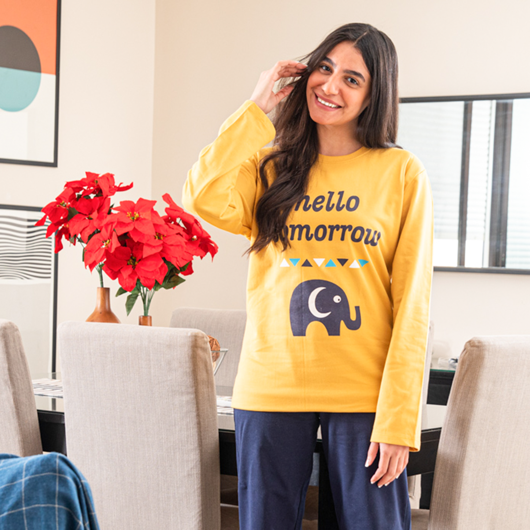 hello tomorrow بيجاما حريمي