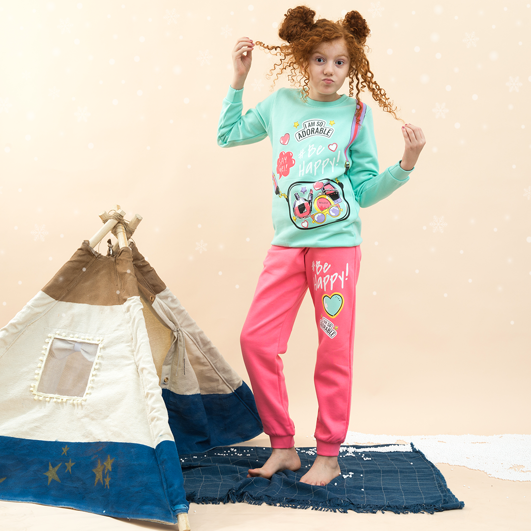 طقم بناتي راوند بي هابي